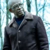 Mayor of Kingstown Frank Moses Lennie James Black Suede Coat