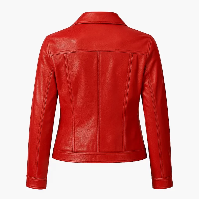 Meredith Falconer Murder In A Small Town S02 Katherine Evans Red Leather Jacket