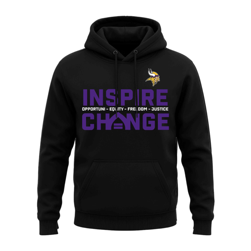 Minnesota Vikings 2025 Black Hoodie