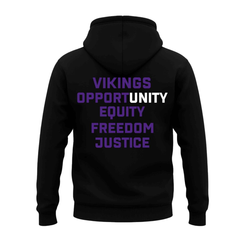 Minnesota Vikings Inspire Change 2025 Black Hoodie