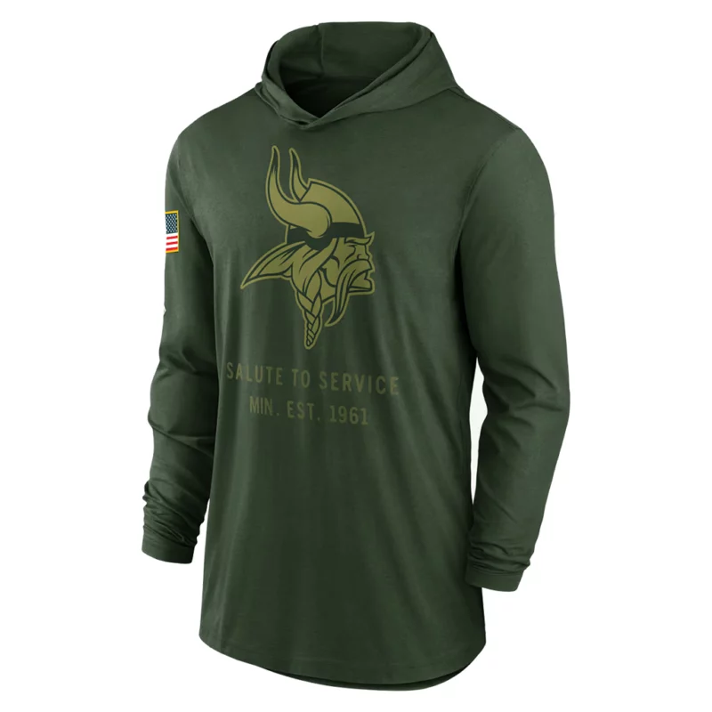 Minnesota Vikings Salute To Service 2025 Kevin Oâ€™Connell Green
