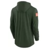 Minnesota Vikings Salute To Service Kevin Oâ€™Connell Green Hoodie
