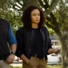 NCIS Sydney Michelle Mackey Olivia Swann Black Bomber Jacket