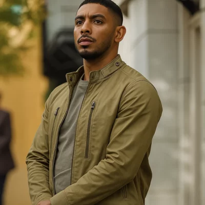 NCIS Sydney Sean Sagar Green Jacket