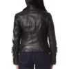 NYC Show Alessandra Ambrosio Black Leather