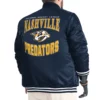 Nashville Predators Bold Logo Blue Bomber Jacket