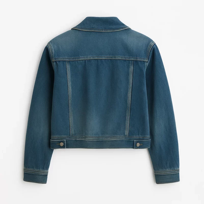 Natalia Dyer Stranger Things S05 TV Series Nancy Wheeler Blue Denim Jacket