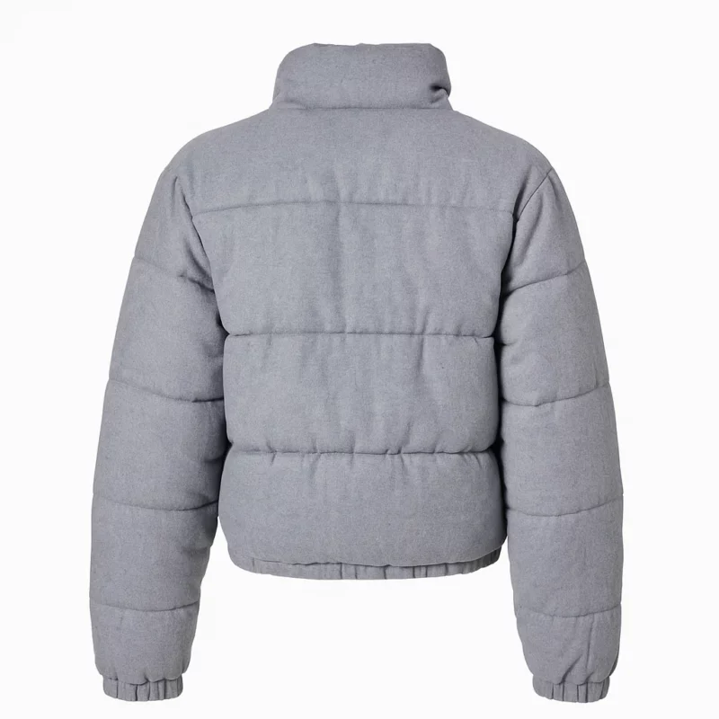 New York City 2025 Olivia Munn Grey Puffer Jacket