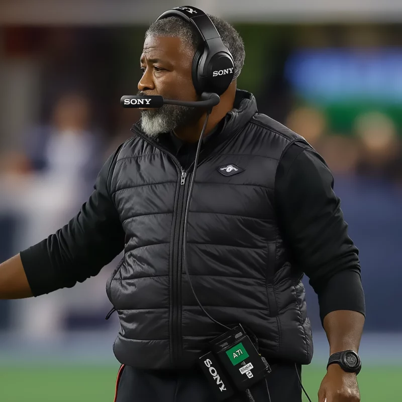 New York Jets 2025 Aaron Glenn Black Puffer