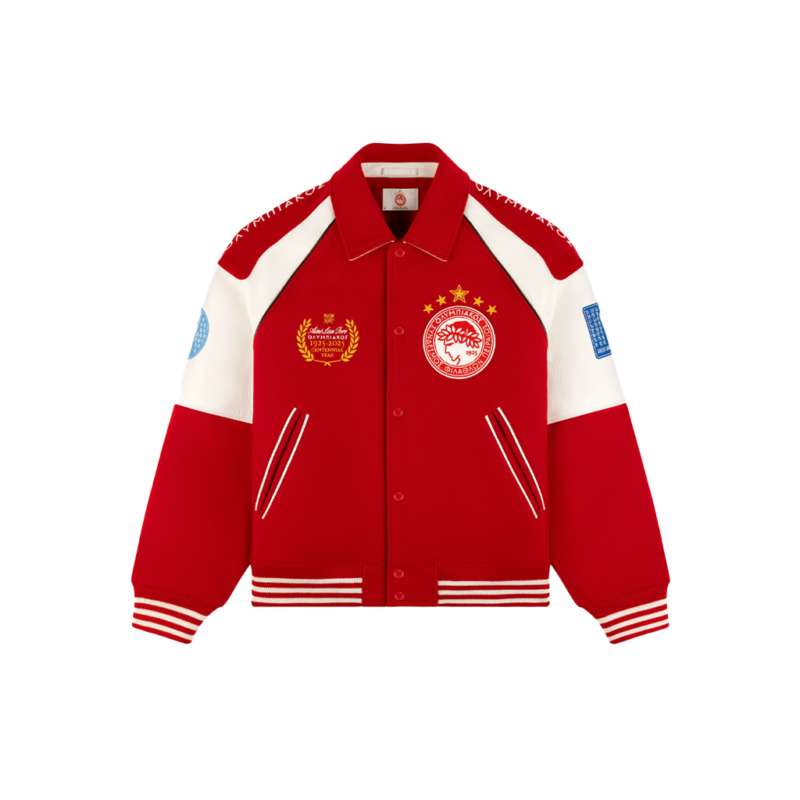 Olympiacos F.C. Champions League 2025 Bomber Jacket