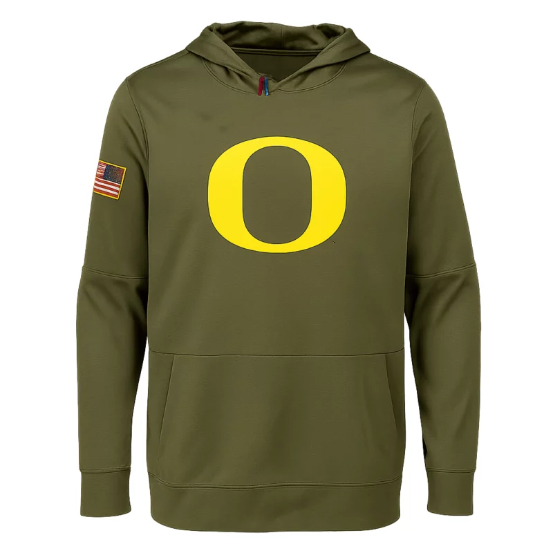 Oregon Ducks Military Appreciation 2025 Dan Lanning Pullover