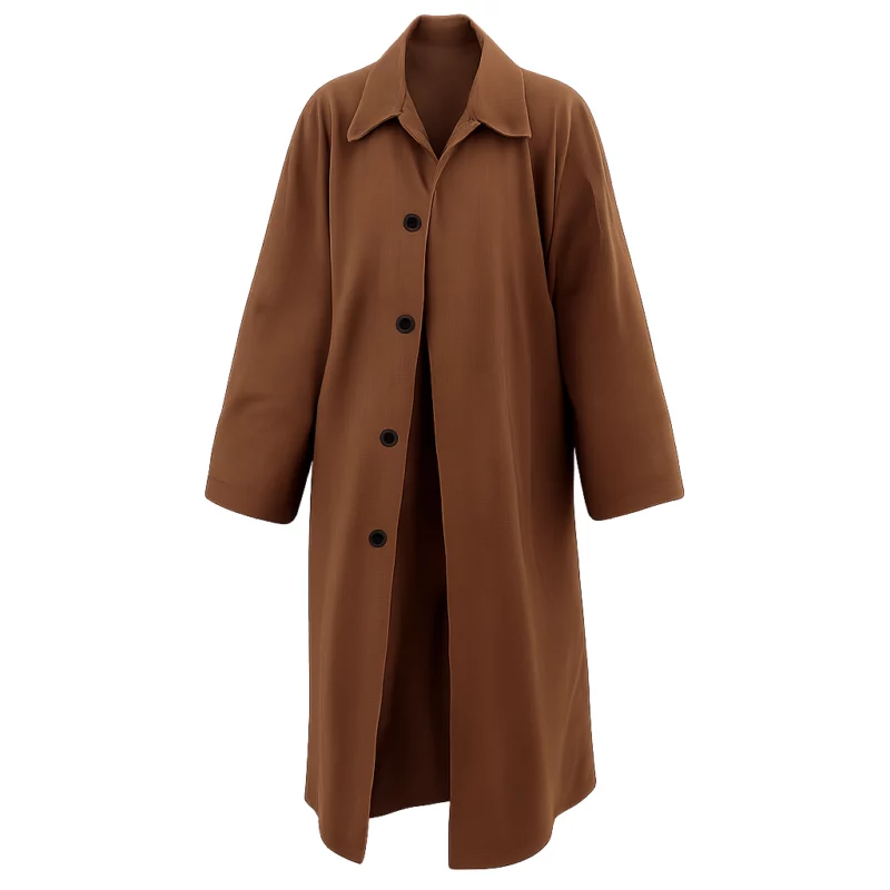 Orient Express Lily Collins Brown Long Coat