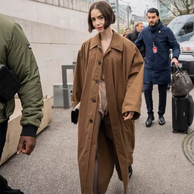 Orient Express Lily Collins Coat