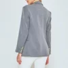 Owning Manhattan Double Breasted Grey Blazer