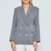 Owning Manhattan S02 Jess Taylor Double Breasted Grey Blazer