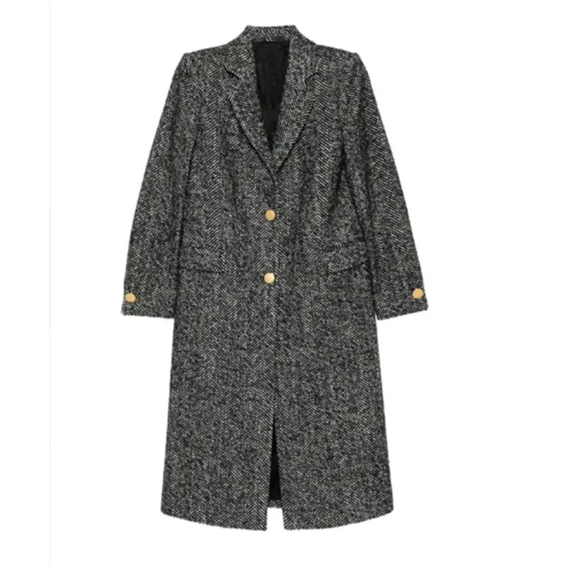 Owning Manhattan S02 TV Series Tricia Lee Grey Coat