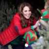 Peterley Manor Farm Kate Middleton Red Puffer Jacket