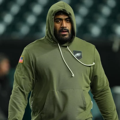 Philadelphia Eagles Salute To Service Jordan Mailata Hoodie