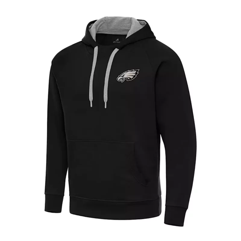 Philadelphia Eagles Sideline 2025 Black Pullover Hoodie