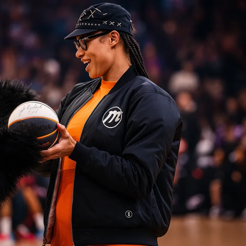 Phoenix Mercury Satou Sabally Black Bomber Jacket