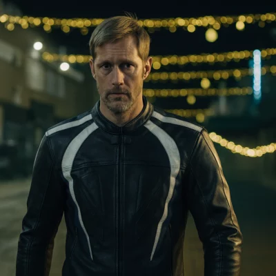 Pillion Alexander Skarsgard Black Jacket
