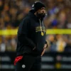 Pittsburgh Steelers Sideline 2025 Mike Tomlin Black Bomber