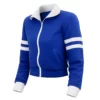 Ponies S01 Emilia Clarke Bea Blue Track Jacket