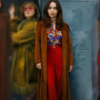 Ponies S01 Emilia Clarke Suede Coat