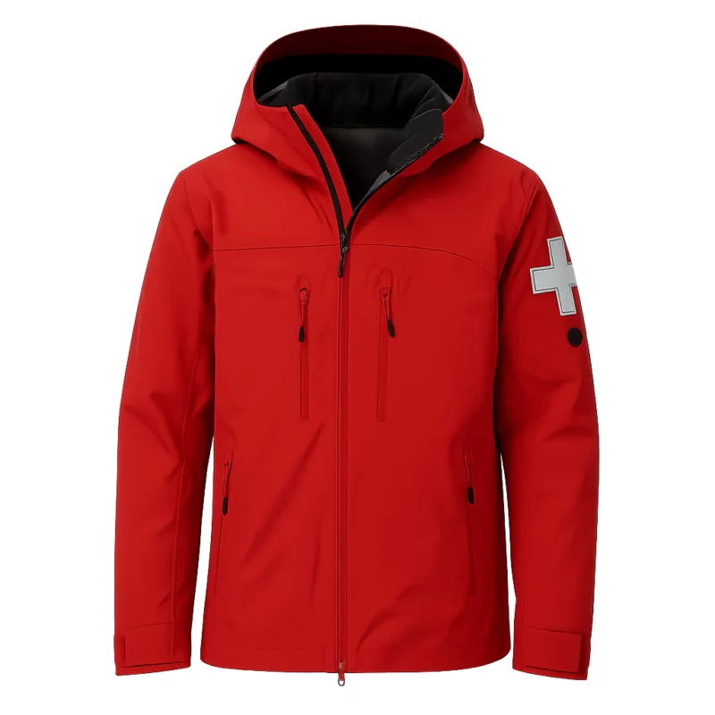Red Hooded Jacket