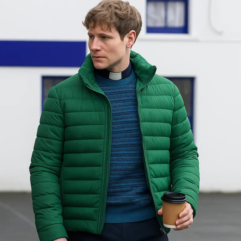 Reverend Alan Calder Shetland S10 Steven Miller Green Puffer