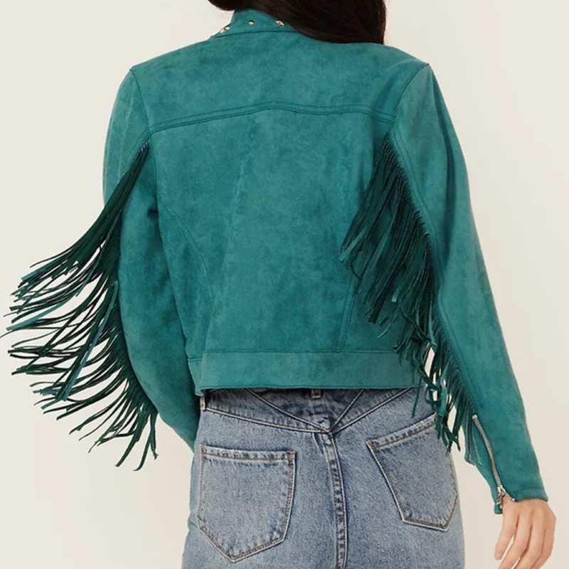 River Heartland S19 Kamaia Fairburn Fringe Green Suede J