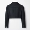Run Away Greene Black Cropped Jacket