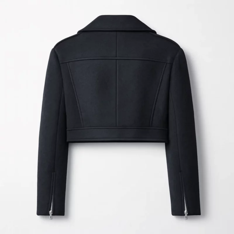 Run Away Greene Black Cropped Jacket