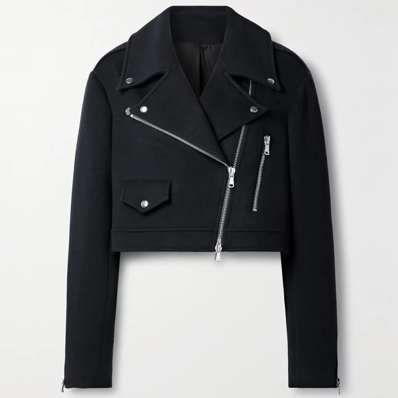 Run Away Minnie Driver Ingrid Greene Black Cropped Jacket