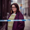 Run Away Ruth Jones Purple Hooded Jacket