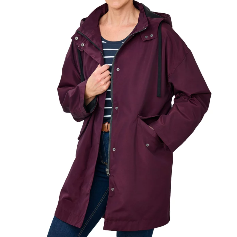 Run Away S01 Ruth Jones Elena Ravenscroft Purple Hooded Jacket