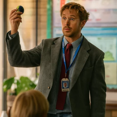 Ryland Grace Project Hail Mary 2026 Ryan Gosling Grey Blazer