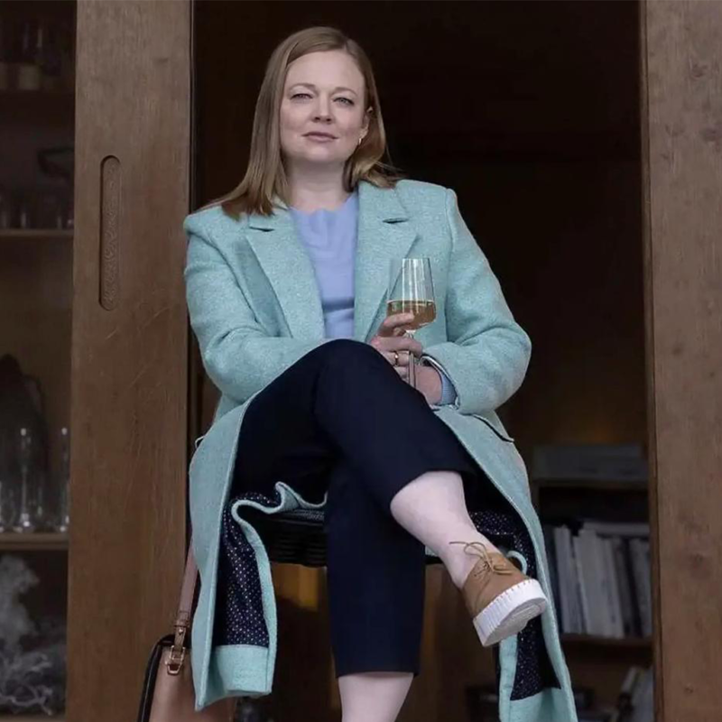 Sarah Snook All Her Fault S01 Marissa IBlue Long Coat