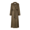 Soho Trip 2025 Dakota Johnson Brown Long Coat