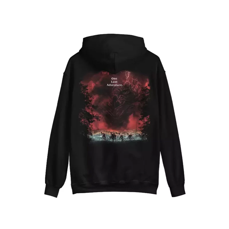 Stranger Things S05 One Last Adventure Black Pullover Hoodie