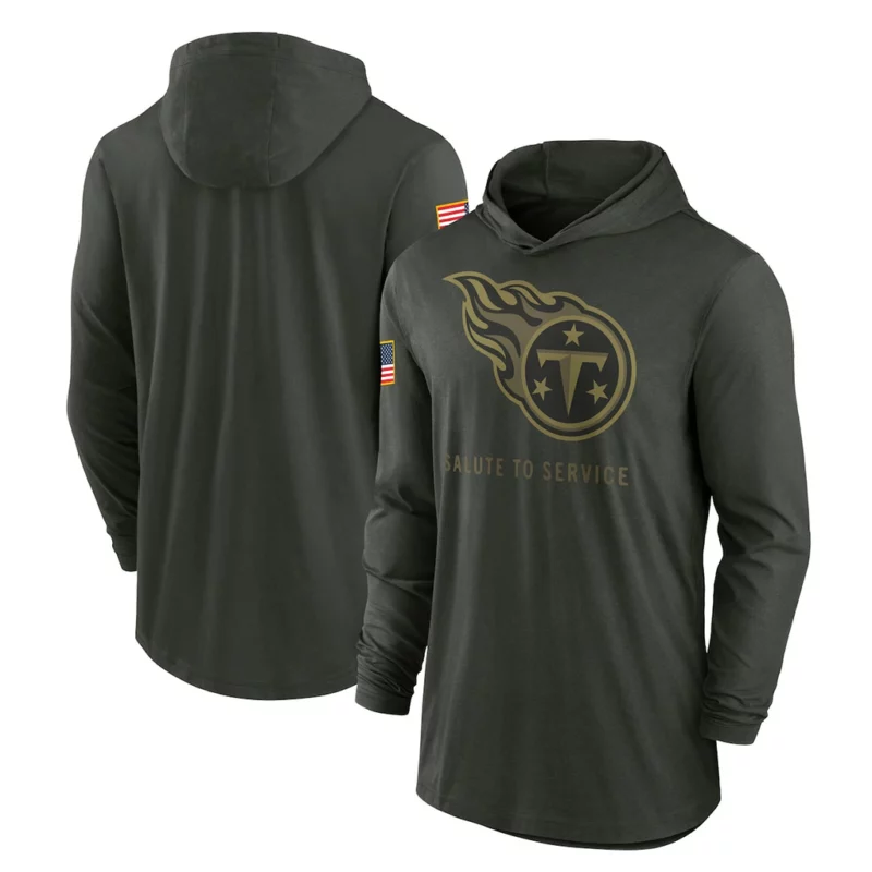 Tennessee Titans Salute to Service 225 Mike McCoy Green Hoodie