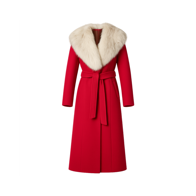 Thanksgiving Day Parade 2025 Lainey Red Fur Coat