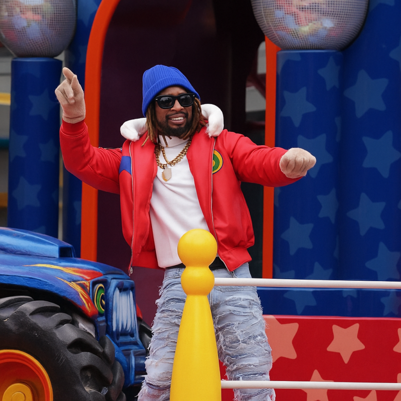 Thanksgiving Day Parade Lil Jon Red Leather Jacket