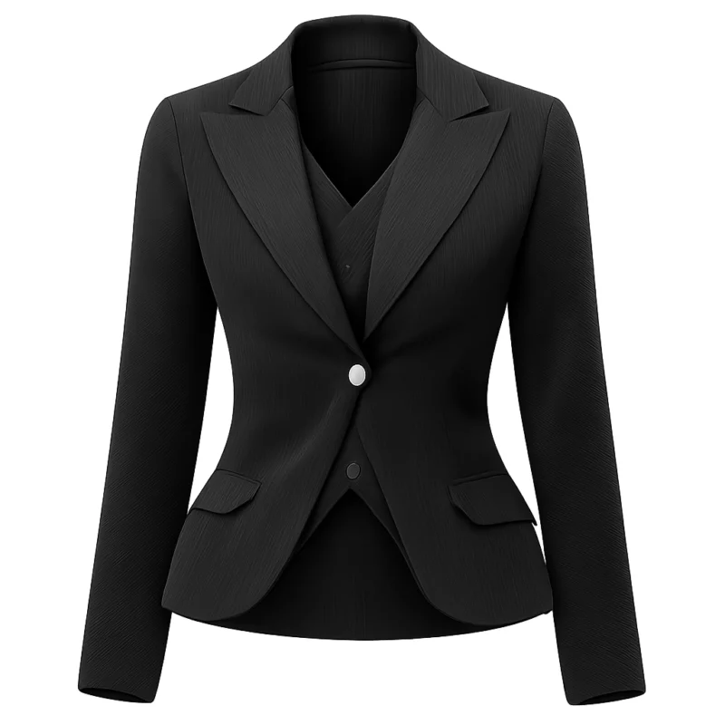 The Abandons Gillian Anderson Constance Van Ness Black Blazer