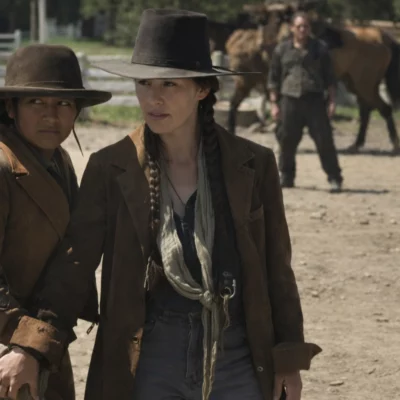 The Abandons Lena Headey Brown Coat