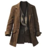 The Abandons Lena Headey Fiona Nolan Brown Long Coat