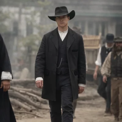 The Abandons Lucas Till Black Coat