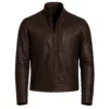 The Copenhagen Test Simu Liu Alexander Hale Black Leather Jacket