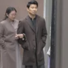 The Copenhagen Test Simu Liu Brown Coat