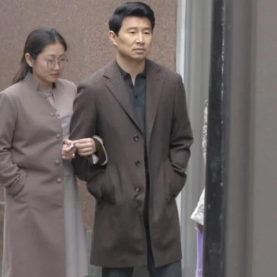 The Copenhagen Test Simu Liu Brown Coat